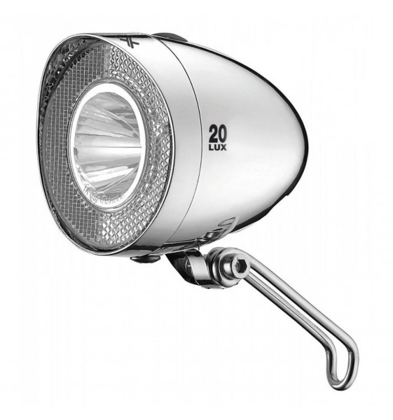 Faro Led XLC CL-F20 20 LUX con Soporte y 4 pilas