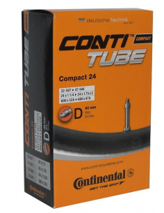 Camara Continental Compact 24x1 1/4-1,75 Valvula Dunlop 40mm