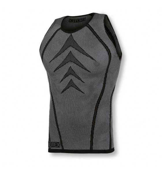 T-shirt noir Elast sans manches Red...