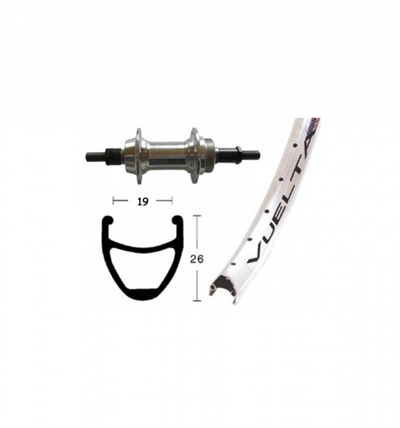 Rueda trasera 26x1.90 WINORA vuelta...