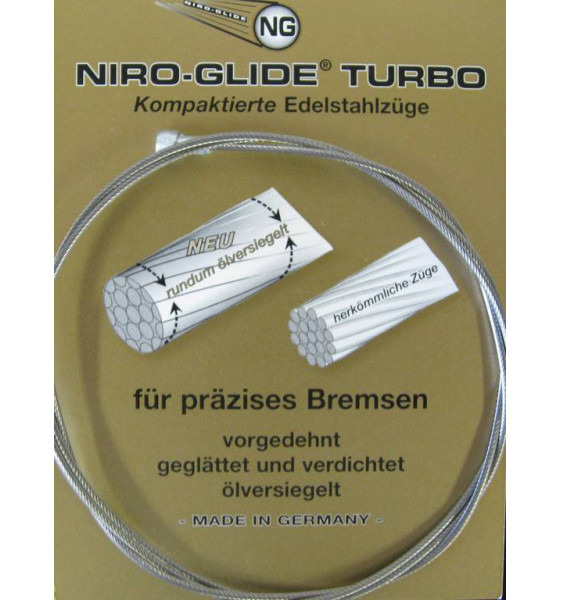 Cable Freno Niro-Glide Turbo Acero...