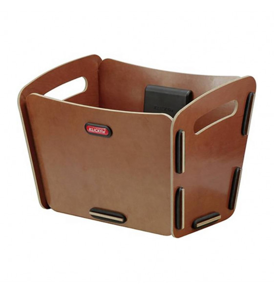 Guidon panier Klickfix bois 32X23X21.5Cm