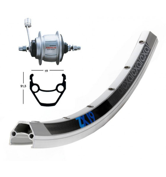 Rueda trasera 28x1.75 Winora Exal ZX 19