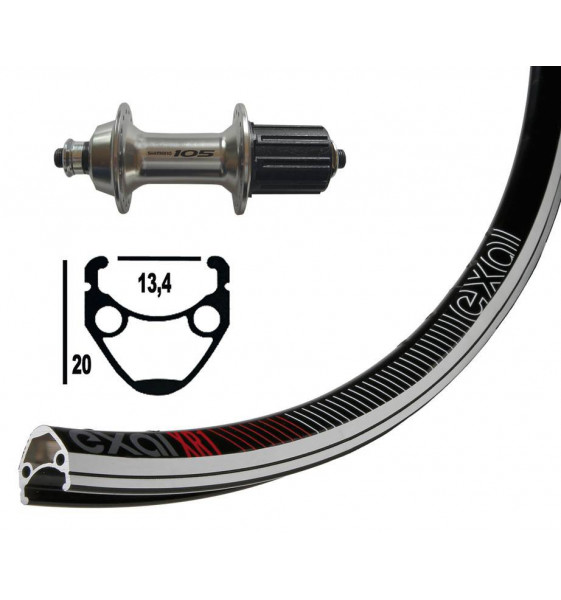 Rueda 13-622105,Plata,8/9V,Qr,32...