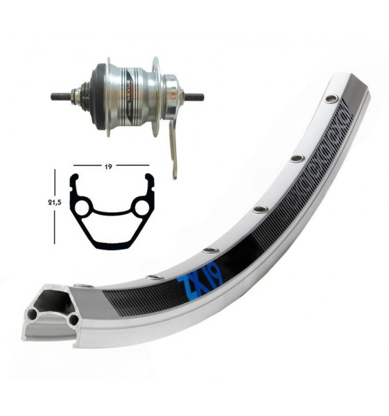 Rueda 28X1.75,Shimano  ,7 Marchas,36...