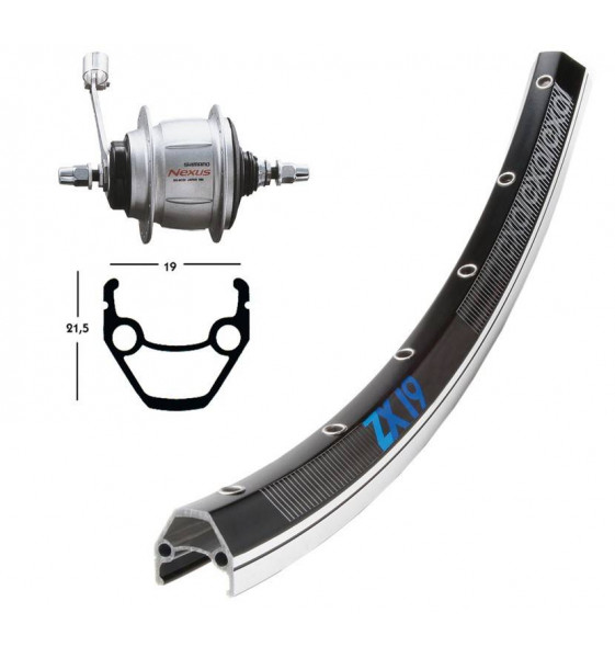 Rueda 28X1.75,Shimano  ,8 Marchas,36...