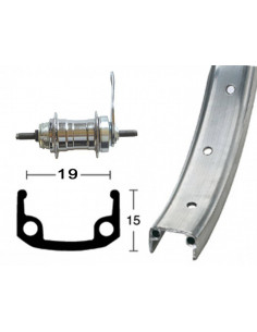 Roue arrière Roland 12...