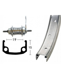 Rueda Trasera, 20 X 1.75,...