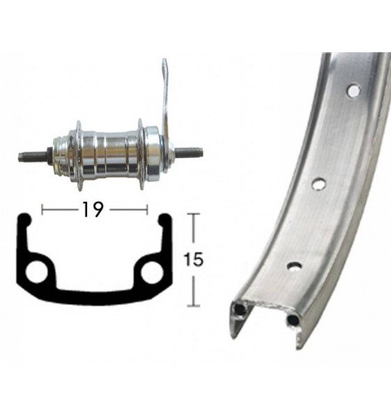 Rueda Trasera, 20 X 1.75, 36 Agujeros...