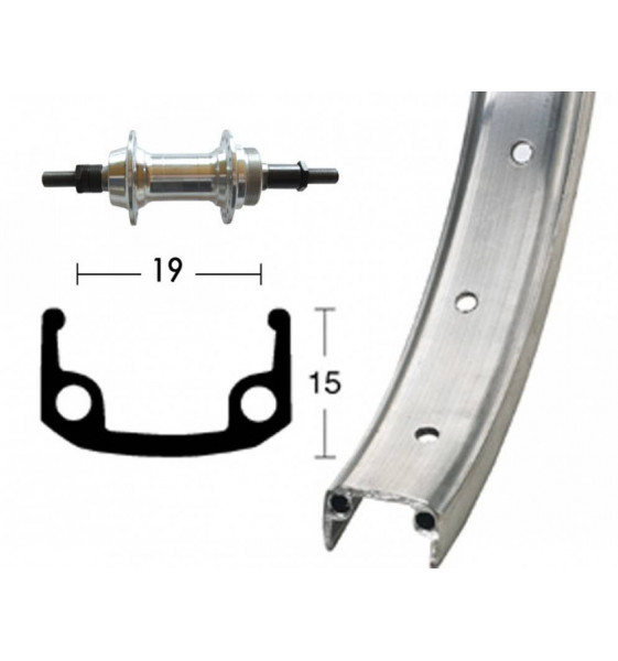 Rueda Trasera, 20 X 1.75, 36 Agujeros...