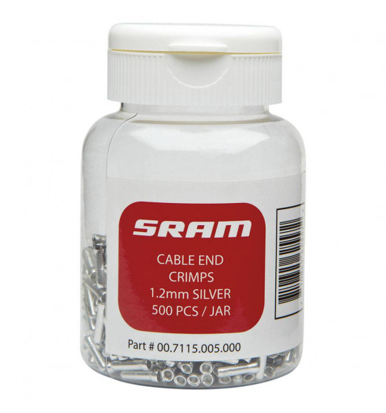Frein câble terminal 1.8Mm Silver 500...
