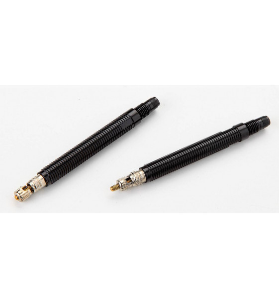 Pair Valvula Extensions With Obus, Black