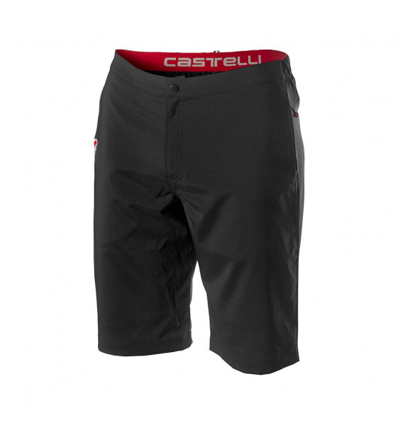 Shorts Cyclisme Castelli Homme - Tissu Élastique - Bretelles Maille - Confort Vélo