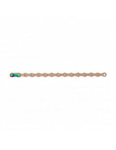 Cadena SRAM PC XX1 Eagle Hallowpin 126 eslabones Powerlock Flowlink 12V Ccobre