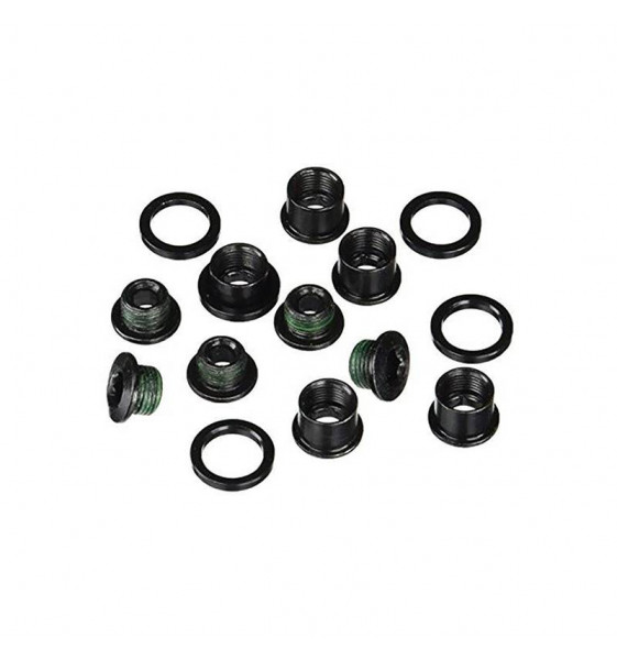 KIT TORNILLOS FIJACION TRUVATIV PARA MONOPLATO DE 5 AGUJEROS ACERO NEGRO