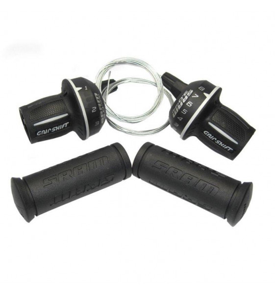 JUEGO DE MANDOS SRAM GRIP SHIFT 3.0 COMP 8V.1:1 MICRO FRONT NEGRO