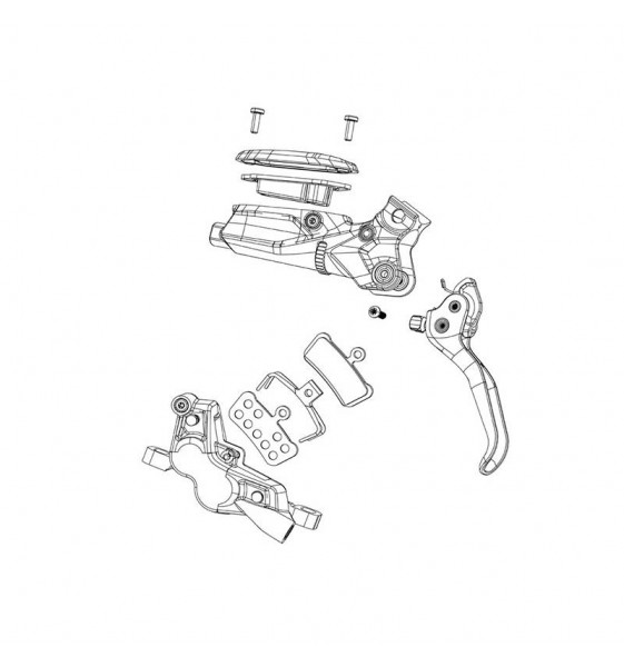 PINZA DE FRENO SRAM FORCE ETAP AXS HIDRAULICO FLAT MOUNT DELANTERO/TRASERO NEGRO