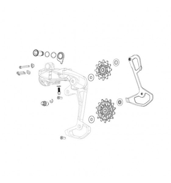 KIT TORNILLOS MONTAJE CAMBIO SRAM XX1 EAGLE AXS