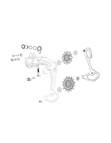 Roldanas Cambio Sram X01/X01Dh/X1/Gx1/Cx1/Rival1