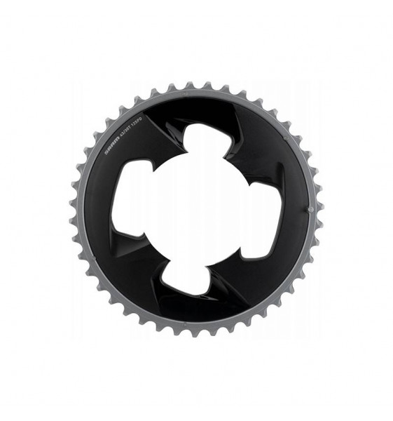 Plato SRAM FORCE WIDE 43D 94 BCD 2x12V gris polar con cubreplato