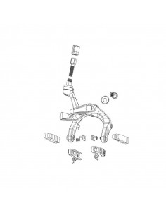 Set de zapatas CARTRIDGE SRAM SHORTY ULTIMATE (Carretera/CX) CARBONO