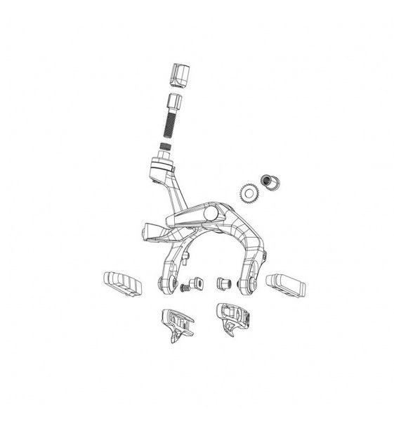 Set de zapatas CARTRIDGE SRAM SHORTY ULTIMATE (Carretera/CX) CARBONO