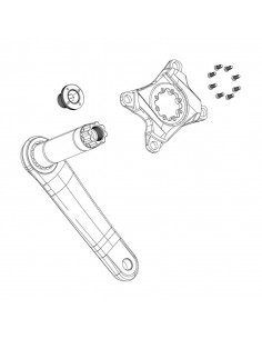 Kit tornillo de biela Auto-extractor SRAM DUB M18/M30 negro