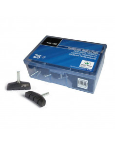 XLC BS-C01 Caja de 25 Pares de zapatas de freno CANTILEVER 53MM Negras