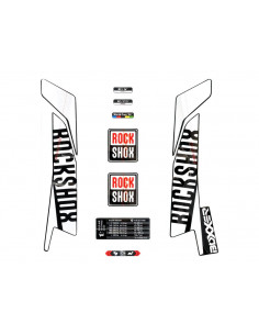 Kit Adhesivos Rockshox Rockshox Boxxer White ´16 (Bot. Black)
