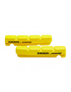 JUEGO DE ZAPATAS SRAM INSERT S900 CARBONO AMARILLO