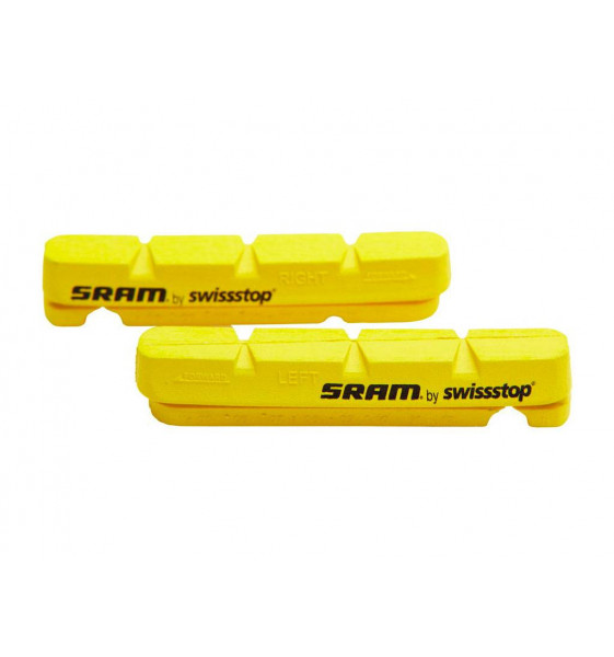 JUEGO DE ZAPATAS SRAM INSERT S900 CARBONO AMARILLO