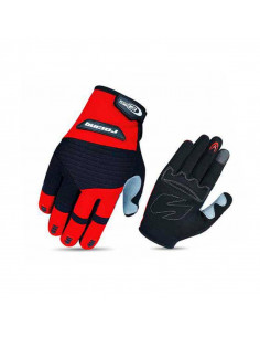 GUANTES LARGO RACING T-S, ROJO/NEGRO