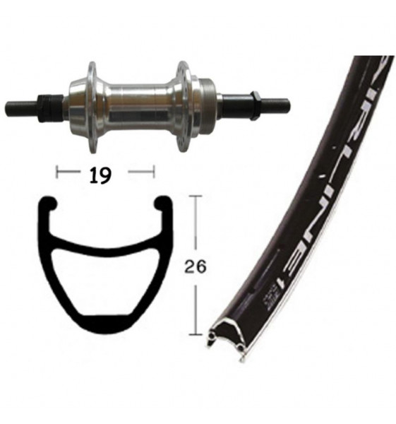 Rueda trasera 26x1.75 WINORA vuelta...