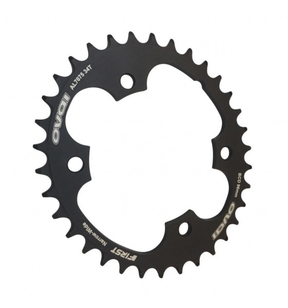 PLAQUE OVALE AL7075 BCD 96 MM. 34 DENTS