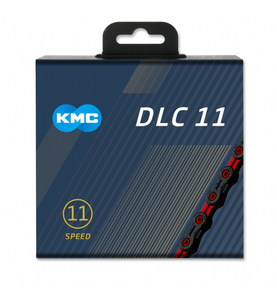 Cadena KMC X-11SL DLC negra/roja 118P...