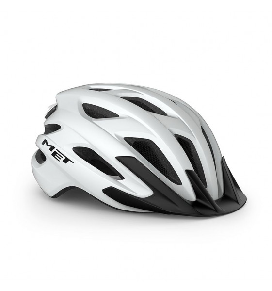 Casco MET crossover blanco mate