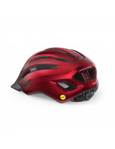 CASCO MET DOWNTOWN ROJO BRILLO