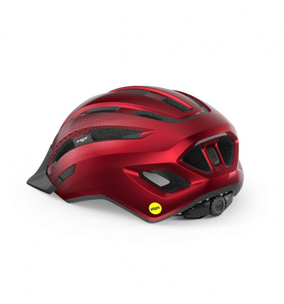 CASCO MET DOWNTOWN ROJO BRILLO