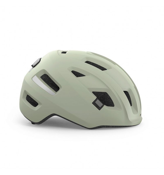 Casco met e-mob gris musgo mate