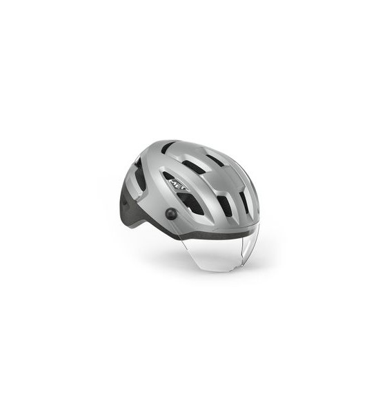 Casco MET intercity mips plata...